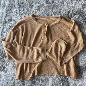 M American Eagle Henley Lounge Shirt